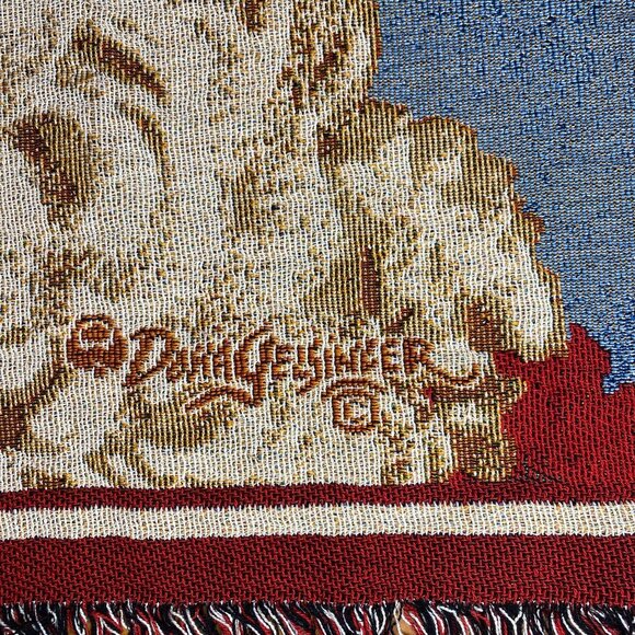 Donna Gelsinger Santa Claus Tapestry Throw Blanket 100% Cotton 50" x 60" - Picture 2 of 7